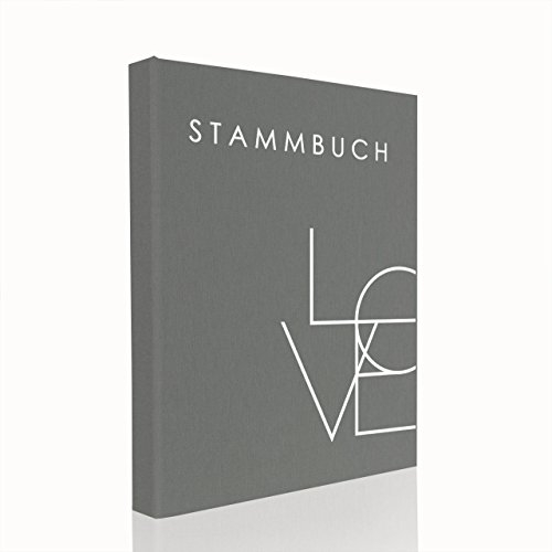 Hochzeitideal Stammbuch der Familie Serie Love A5 grau