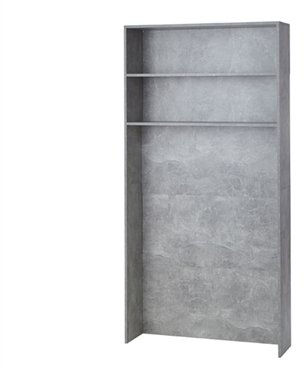 DormCo Decorative Shelf - Over Bed Shelving Unit - Marble Gray