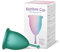 Rainbow Cup, Coppetta Mestruale Made in Italy in Silicone Medicale Senza Lattice e Additivi, Comoda, Ecologica, Sicura, in più Varianti, Coppetta Mestruale Tonica, Colore Smeraldo, Taglia 1