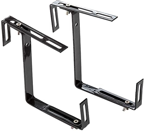 SIDCO Blumenkastenhalter 2 x Balkonkastenhalter Blumenkastenhalterung Kastenhalter anthrazit