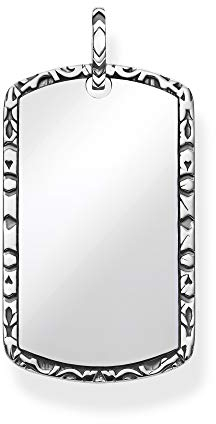 Thomas Sabo Unisex-Anhänger Dog Tag 925er Sterlingsilber geschwärzt PE837-637-21