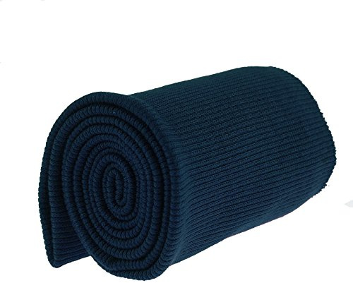 15x80cm Bündchen Strickbündchen Bündchenstoff 6% Elastan Bündchenstoff gerippt
