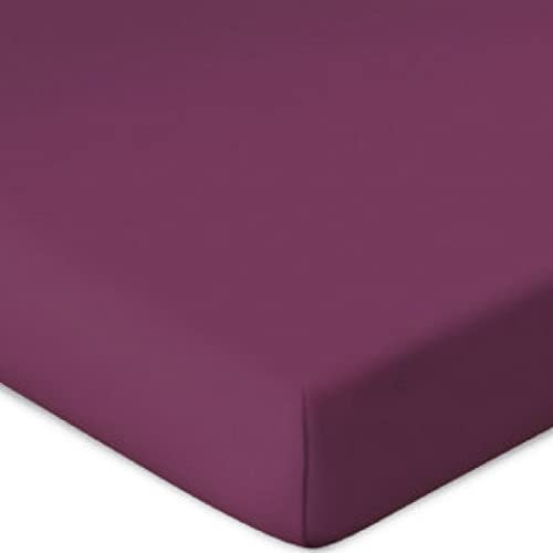 Bassetti Spannbetttuch für Boxspringtopper Uni Farbe Beere L2/542 Größe 90x190 100x220cm