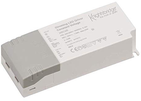 Knightsbridge 24DC25D Variateur LED à intensité variable, tension constante, IP20, 24 V, DC, 25 W