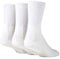 IOMI Footnurse - 3 Pack Unisex Extra Wide Bamboo Diabetic Socks | 4 Sizes | For Swollen Feet & Legs | Smooth Toe Seam | Cushioned Foot (9-11 UK, White)