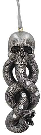 Nemesis Now Harry Potter Dark Mark Voldemort Dekofigur zum Aufhängen, Silber, 9,5 cm