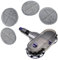vhbw Kit de tête de balai électrique compatible avec Dyson V11 Outsize aspirateur - avec réservoir d'eau + 4 lingettes