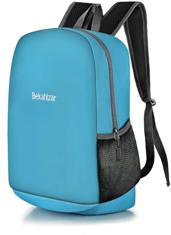Bekahizar 20L Zaino Leggero ultra Zainetto Impermeabile per uomini, donne, bambini, Hiking, sport, viaggio, arrampicata-blu