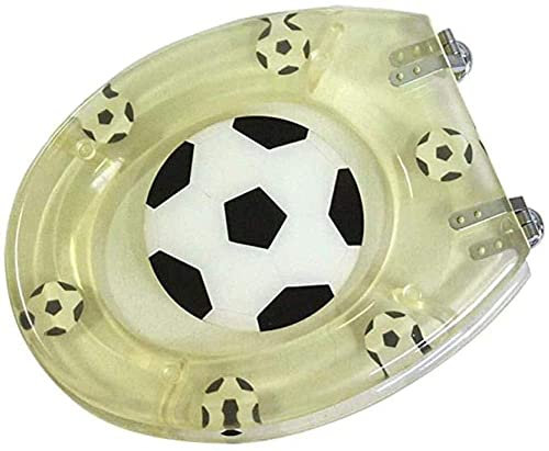 WJFMZS Abattant WC - Résine Ralentir Antibactérien Abattant WC Ultra Résistant pour Abattant WC Compatible Forme Antibactérienne O/V/U Siège Loo Facile à Nettoyer avec Charnières Réglables