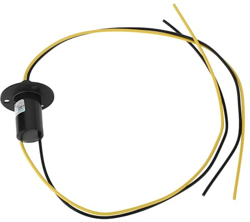 Risegun 2 Wire Slip Ring, 22mm Conductive Slip Ring Collecting Ring 30A 150RPM 0~600V AC/DC for Wind Turbine Power Generator