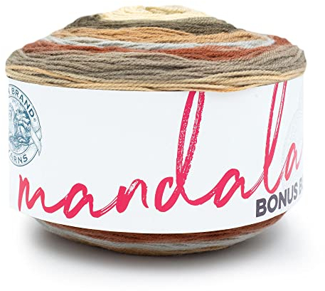 Lion Brand Yarn Mandala Bonus Bundle Garn, 1 Pack, Cyclops
