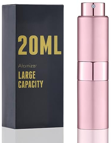 owlyee Perfume Travel Refillable Atomizer Bottle: Cologne Spray Mini for Refill - Empty Fragrance Sprayer for Men - Large Size 20ML Pink