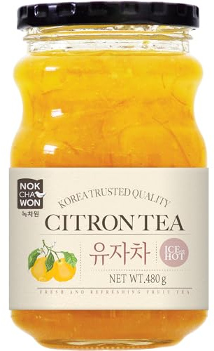 NOKCHAWON Zitronentee - 480g Erfrischungsgetränk | Frische Zutaten, hygienische Verpackung, zertifizierte Qualität mit langer Haltbarkeit