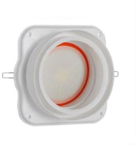 PETSTIBLE Rückschlagventil, weißes Rauchrohr, Badezimmer-Zubehör, Kanal, Lüftungskanal, Rückschlagdämpfer (A)