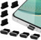 Jeffdad USB C Staubstecker, 8 Stücke USB C Staubschutz Stöpsel Staubstecker (USB C Staubschutz Stöpsel Staubstecker), USB C Staubschutz Handy Zubehör(Schwarz)