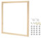 PATIKIL 20x20 inch Canvas Stretcher Bars, DIY Removable Wooden Canvas Frames Kit for Oil Paintings Poster Picture Photo, Arts Accessory, Paint by Numbers