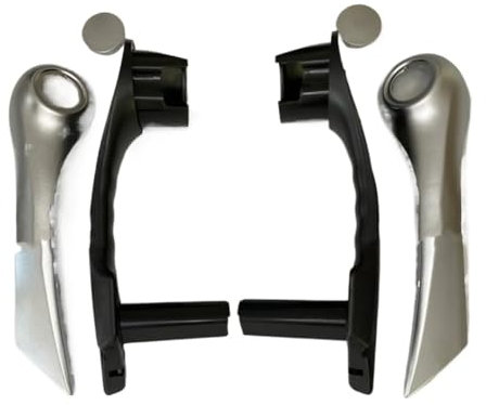 XingPuBhD Türgriff Für Megane 2 2003-2009 Tür Pull Griff Set Rechts Links Schwarz Chrom Beige 7701475316-7701475317 Türgriff Innen(BEIGE LEFT+RIGHT)
