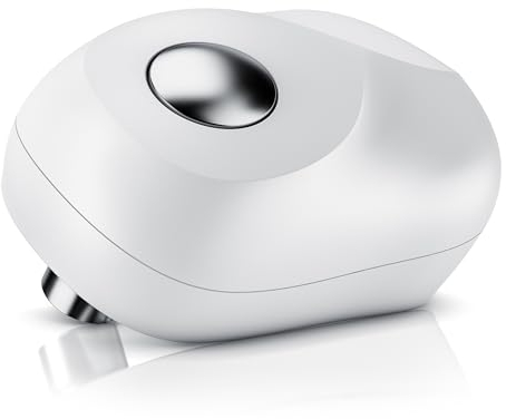 Arendo Electric Can Opener One Touch Design, Automatic 360° Rotation Cordless Tin Opener for Arthritic & Arthritis Hands, for All Can Types, Hands Free Operation Can Openers, No Sharp Edges, Hygienic