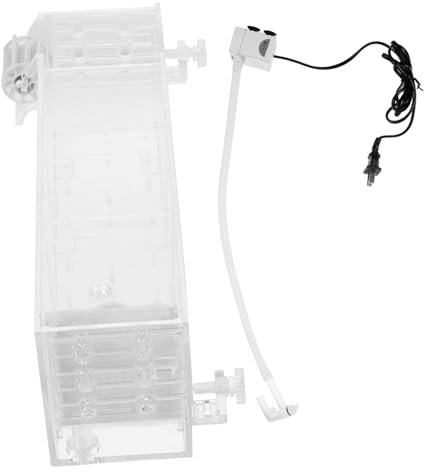 GREENADSCAPE 1juego Caja De Filtración Acrílica para Acuarios con Bomba De Agua Sistema De Filtración Exterior Silencioso para Uso Hogar y Oficina Espacio Amplio para Cultivo De Beneficioso