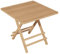 WLCNYL Klappbarer Gartentisch aus Holz - Holztisch für Garten, Balkon, Terrasse - platzsparend zusammenklappbar, wetterfest, Naturholz, kompakt
