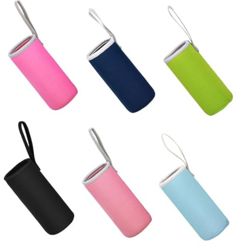 Garneck 6 Fundas Aislantes Para Botellas De Agua Fundas Para Tazas De Té Reutilizables Fundas Para Botellas Con Aislamiento Térmico Fundas Para Tazas Portátiles