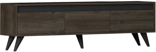 Woody Fashion TV Stand | 100% Melamin beschichtet | Walnuss | 150cm Breite