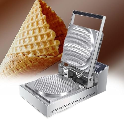 Molde para hacer conos de waffle de 1300 W, molde para hacer rollitos de huevo, molde antiadherente para hacer conos de waffle, herramienta para hornear rollitos de huevo a gas para cocina,1head