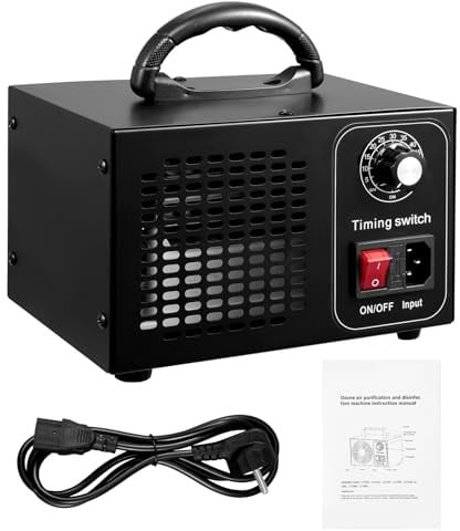 Lightasea Ozongenerator 60000mg/h Ozongerät, O3 Ozongenerator Auto Ozon Luftreiniger mit 60Min Timer bis zu für Wohnung, Klima Desinfektion Reiniger Auto Ozone Generator