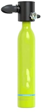 LCQSYE Masque Ensemble de Bouteille de plongée sous-Marine de 0,5 L - Mini Cylindre de plongée sous-Marine avec Tuba et Lunettes de plongée Diving Masks(S3000-A-Green)