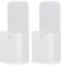 KufaerBeam Magnetic Pen Marker Holders, Magnetic Pen Holder for Whiteboard, Dry Erase Marker Pen Holder, Magnetic Pen Holders for Fridge, Whiteboards, Refrigerators, Home, Office (White)