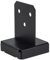 Premium Black Powder Coated Bolt Down Concealed Pergola Post Base | Internal Bolt Down Post Support 95x95mm