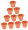 CIYODO 10Pièces Pots Terre Cuite Mini de Pots Céramique pour Plantes et Cactus Drainage pour Bricolage et Décoration