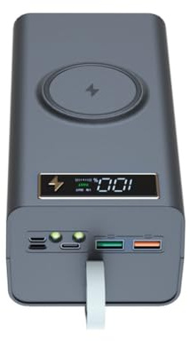 Ancyen 15W Kabelloses Schnellladegerät 21 * 18650 Powerbank-Gehäuse mit PD QC für das Laden Von Telefonen, Push-Pull DIY Mobile Power Bank Shell A