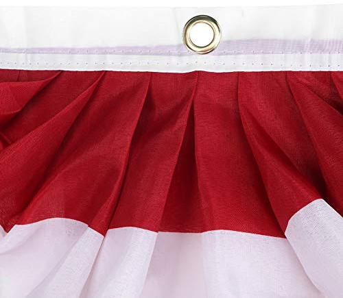 ERYUE Patriotic Stars Stripes Fan-Flagge, Outdoor-Dekoration für Politische Veranstaltungen und Kundgebungen, 94 X 46 cm