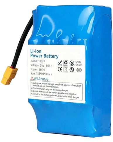 36 V 6Ah Elektrischen Selbstbalancierenden Roller Akku 36 Volt 6000 Mah Hoverboard-Ersatzakku 10S2P Akku Eingebauter BMS Akku Für Motormodifizierungs-Kits Mit XT60 Stecker