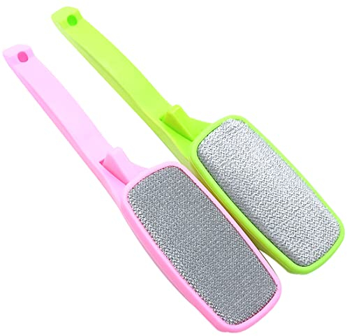 GARASANI Magic Fusselbürste, Stoff- und Kleidungsreiniger, auch Tierhaare, Staubentferner, mit drehbarem Drehkopf, 3 Stück (quadratisch)