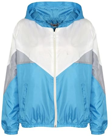 A2Z Girls Waterproof Windbreaker - Windbreaker 504 Turquoise 11-12