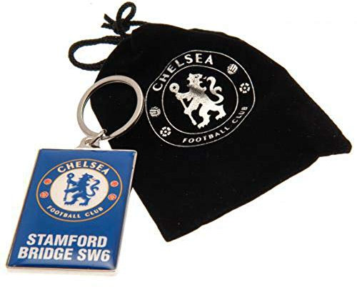 Offizielle Chelsea FC Stamford Bridge Schlüsselbund in Velvet Geschenktüte begrenzten Bestand