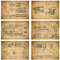 Meishe Art Poster Mechanisch Zeichnung Plakate Drucken Kunstdrucke Jahrgang Plakatdruck Blauprint Strukturelle Design des Ingenieurs die Grundstrukturkonstruktion des Schemadiagramms Wand Dekor