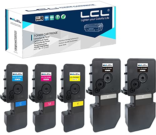 LCL TK-5240 TK5240 Tonerkartusche kompatibel für Kyocera TK-5240 TK-5240K TK-5240C TK-5240M TK-5240Y kompatibel für Kyocera ECOSYS M5526 M5526cdw M5526cdn P5026 P5026cdn P5026cdw Toner Drucker (5Pack)
