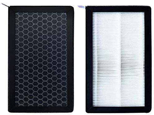 Bestlymood pour Tesla Model 3 Filtre à Air HEPA 2 Paquet avec Filtres à Air de Cabine de Rechange pour Climatiseur à Charbon Actif