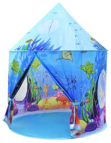 Benebomo Kinderzelt, Blau, Ozean, Spielzelt für Jungen und Mädchen, Zelt Kinderzimmer, Geburtstags- und Feriengeschenke für Kinder