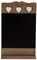 Mel-O-Design Holztafel Memotafel mit 3 Herzen - Höhe 24 cm Breite 38 cm - Kreidetafel
