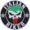 Italian Biker Aufnäher/Aufbügler/Biker Patch/Bügelbilder Italien Flagge | Jeans Flicken Geschenk Motorradfahrer Applikation für Motorradzubehör/Boots/Motorradkoffer | 90x90mm