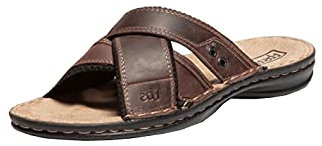 TBS Sandales Marrons Homme Mule Cuir
