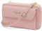 YERUUE Handytasche mit Geldbörse zum Umhängen，PU Leder Crossbody Schultertasche Reisepass Handytasche mit Kartenschlitz Verstellbar Abnehmbar Schultergurt, Clutch Rosa Handtasche