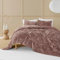 Shalala Samt-Bettwäsche-Set, King-Size, King-Size-Bettbezug, leichte Luxus-Bettdecke, Diamant-Steppdecke für alle Jahreszeiten (Mauve-Lila)