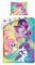 Halantex - MLP-2005BL - Bettwäsche-Set My Little Pony Friendship Freundschaft mit wendbarem Beutel Bettbezug und Kissenbezug - Mehrfarbig - 100% Baumwolle - 140 x 200 cm + 70 x 90 cm