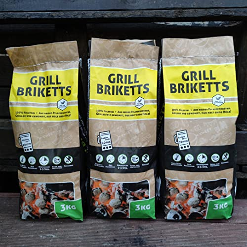 GRILLBRIKETTS AUS PFLANZENRESTEN 3 * 3kg