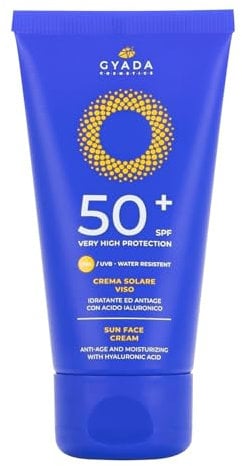 GYADA COSMETICS, Sonnenspray für Gesicht und Körper Baby SPF50+ sehr hoher Schutz, pflegend, Sonnencreme für Kinder und empfindliche Haut, schnelle Absorption, wasserbeständig, nicht fettend, 150 ml